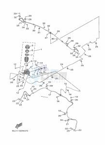 YXF1000EW YX10FRPAP (B4JF) drawing MASTER CYLINDER