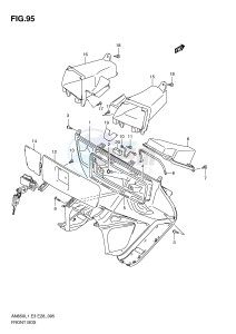 AN650 (E3-E28) Burgman drawing FRONT BOX (AN650L1 E3)