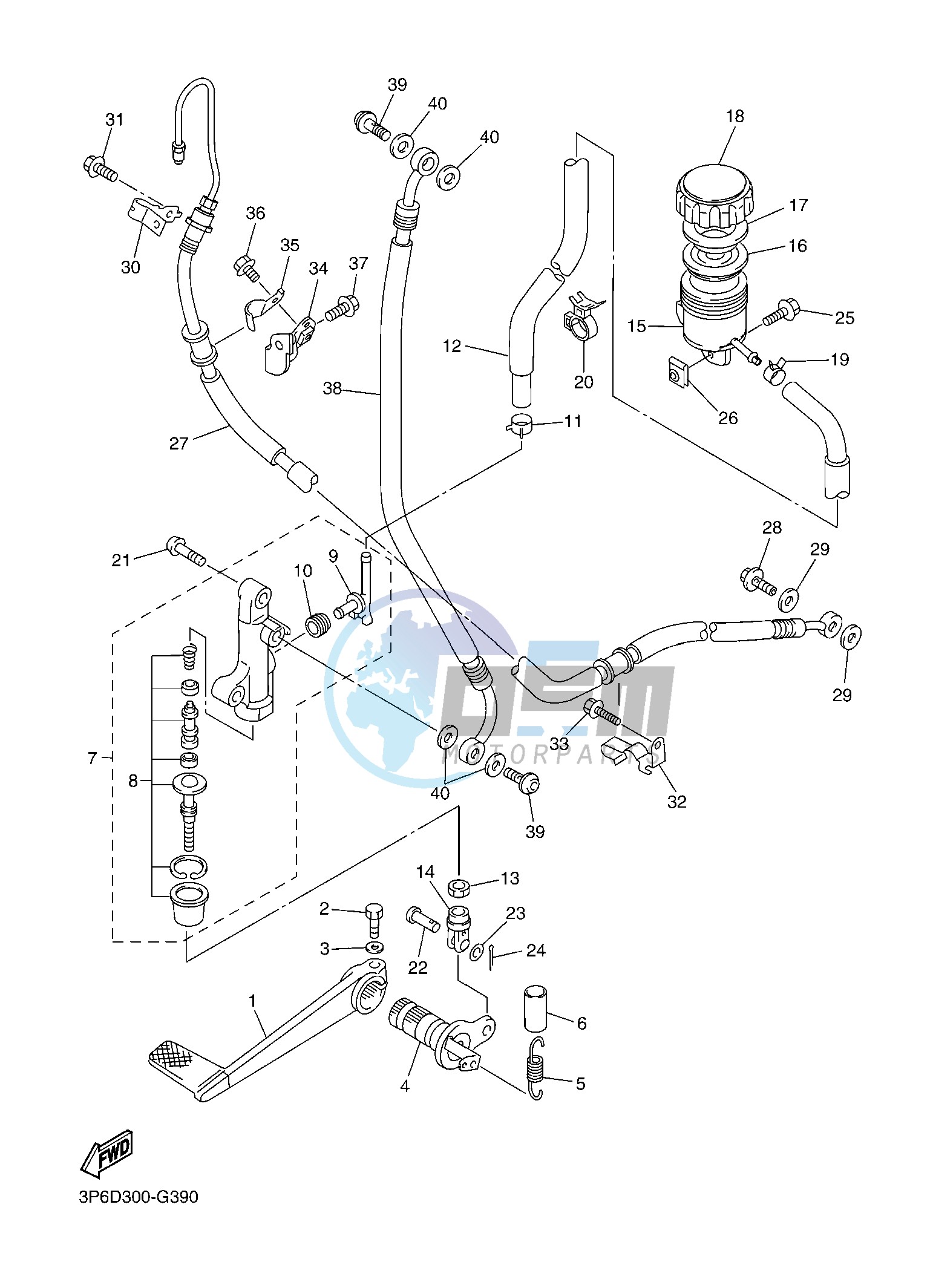 REAR MASTER CYLINDER