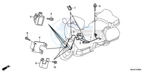 GL1800G GOLDWING 2ED drawing AIRBAG HARNESS