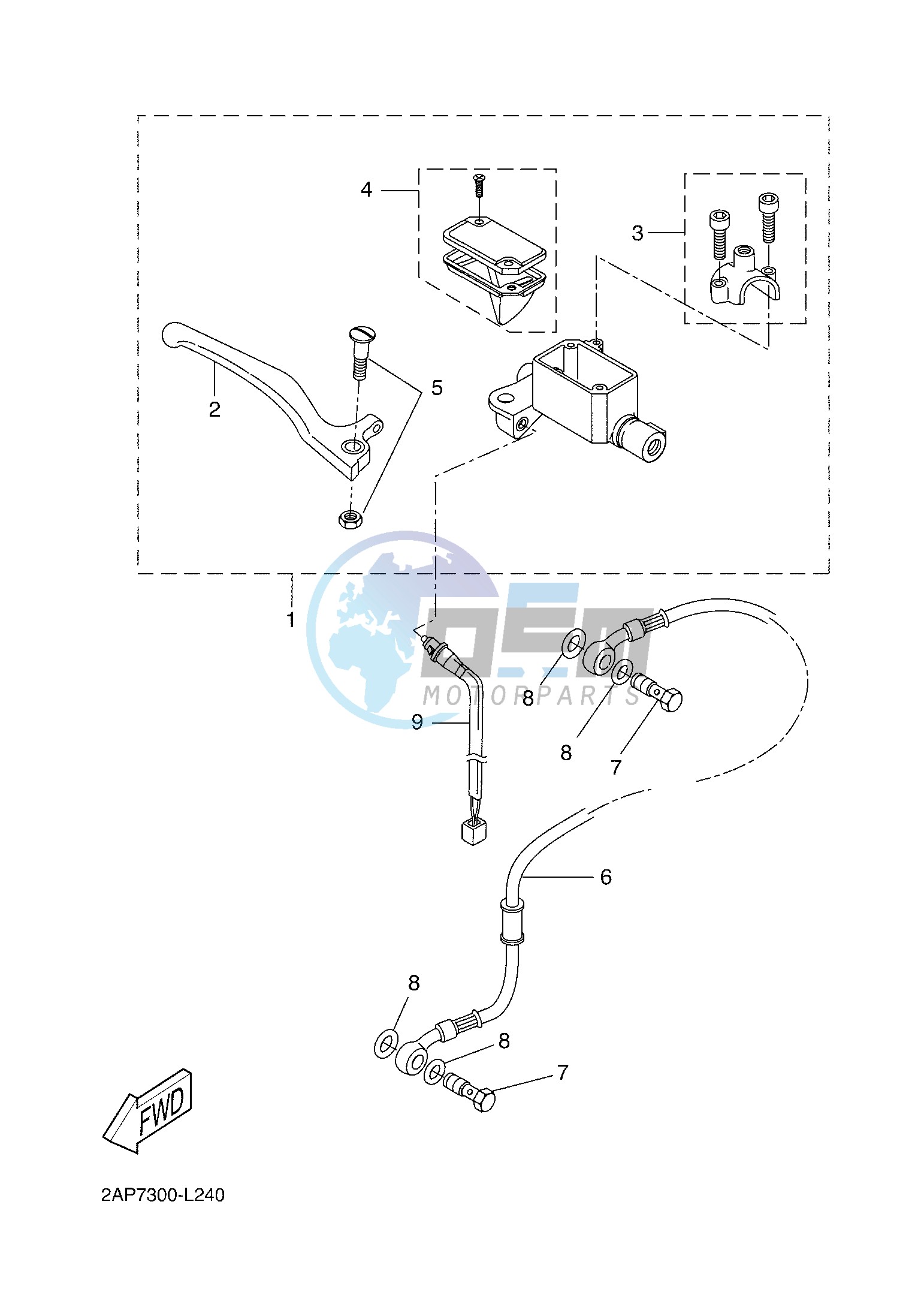 FRONT MASTER CYLINDER