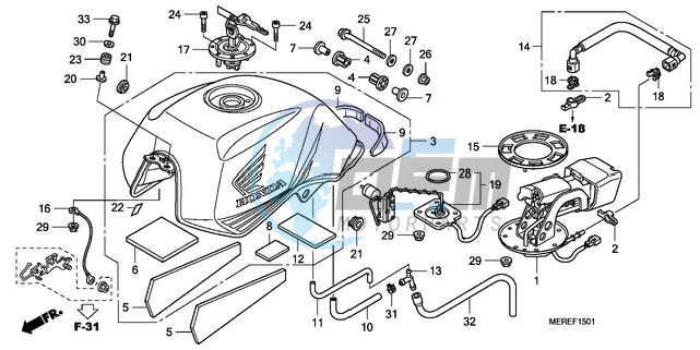 FUEL TANK (CBF600N/NA)