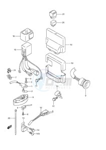 DF 200 drawing PTT Switch/Engine Control Unit