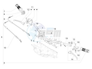 Sprint 125 4T 3V ie (APAC) (CAPH, EX, RK, TW, VT) drawing Handlebars - Master cil.