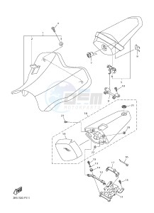 YZF-R1M 998 R2 (2KS7) drawing SEAT