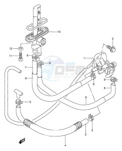 GS500E (E2) drawing FUEL COCK