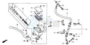 VT750C2 drawing FR. BRAKE MASTER CYLINDER