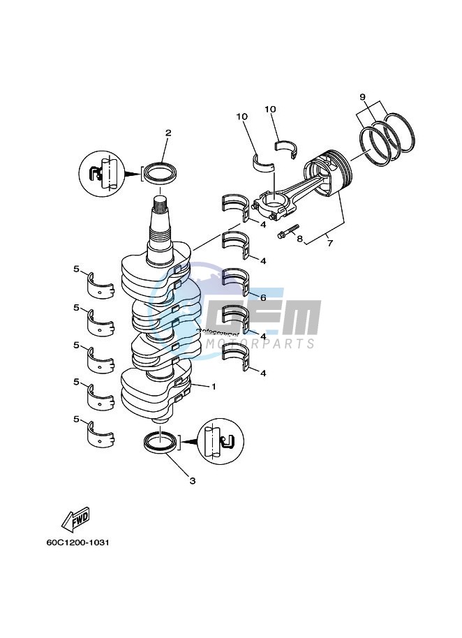 CRANKSHAFT--PISTON