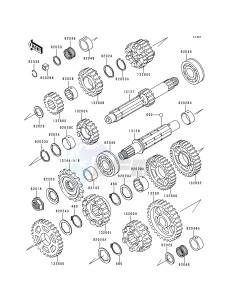 ZX 900 B [NINJA ZX-9R] (B4) [NINJA ZX-9R] drawing TRANSMISSION