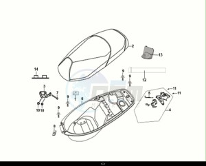 SYMPHONY CARGO 50 (AY05W9-EU) (E5) (M1) drawing SEAT - REAR GRIP