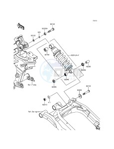 ER-6N ER650EDS XX (EU ME A(FRICA) drawing Suspension/Shock Absorber