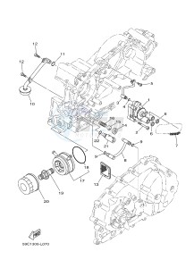 XP500 TMAX T-MAX 530 (2PW1) drawing OIL PUMP