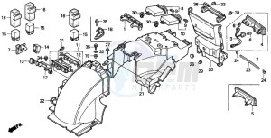 GL1500A GOLDWING ASPENCADE drawing REAR FENDER