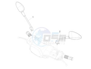 SPRINT 125CC 4T 3V IGET E4 ABS (APAC) drawing Driving mirror/s