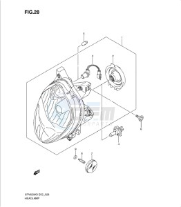 SFV650/A drawing HEADLAMP