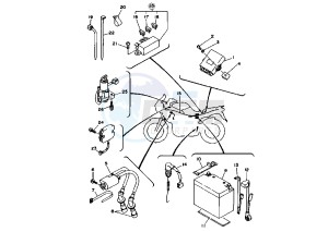 TDM 850 drawing BATTERY