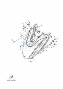 MWS155-A TRICITY 155 (BGD1) drawing HEADLIGHT