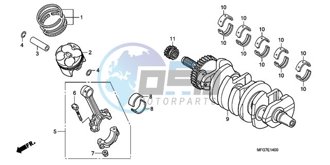 CRANKSHAFT/PISTON