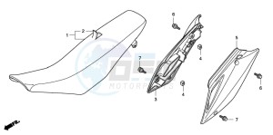 CRF150RB CRF150RB drawing SEAT/SIDE COVER