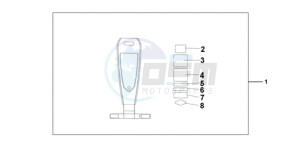 VT750CA9 Australia - (U / ST) drawing LEATHER TANK BELT