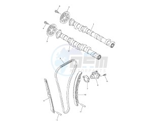 YZF R1 1000 drawing CAMSHAFT AND TIMING CHAIN