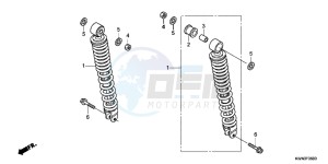 WW125D PCX125 - WW125 UK - (E) drawing REAR CUSHION