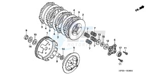 TRX90XE TRX90 Europe Direct - (ED) drawing CLUTCH