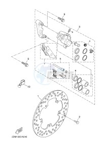 YPR125RA XMAX 125 ABS EVOLIS 125 ABS (2DMH 2DMH) drawing FRONT BRAKE CALIPER