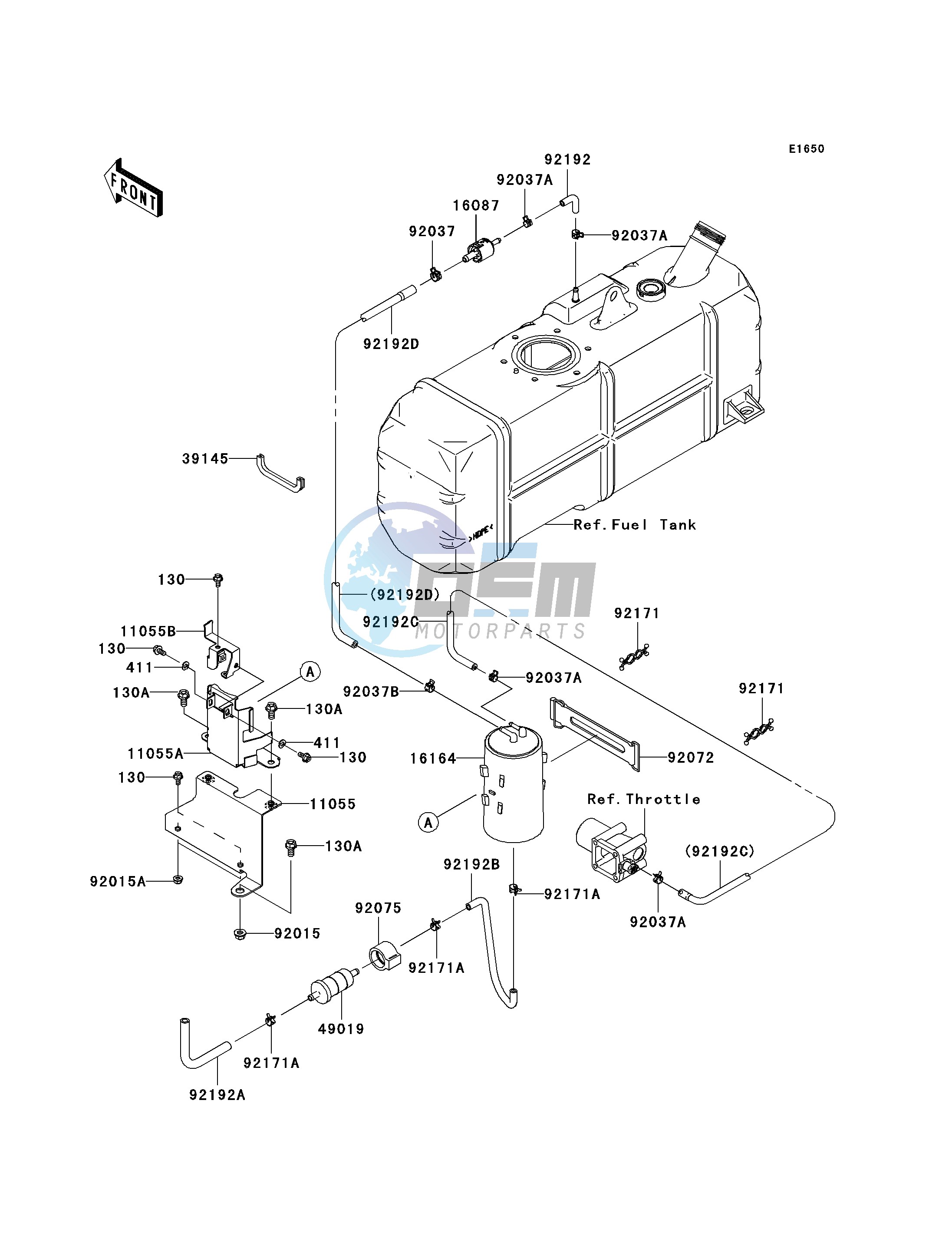 FUEL EVAPORATIVE SYSTEM -- CA- -