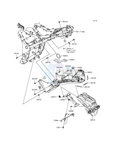 NINJA 300 ABS EX300BGFA XX (EU ME A(FRICA) drawing Rear Fender(s)