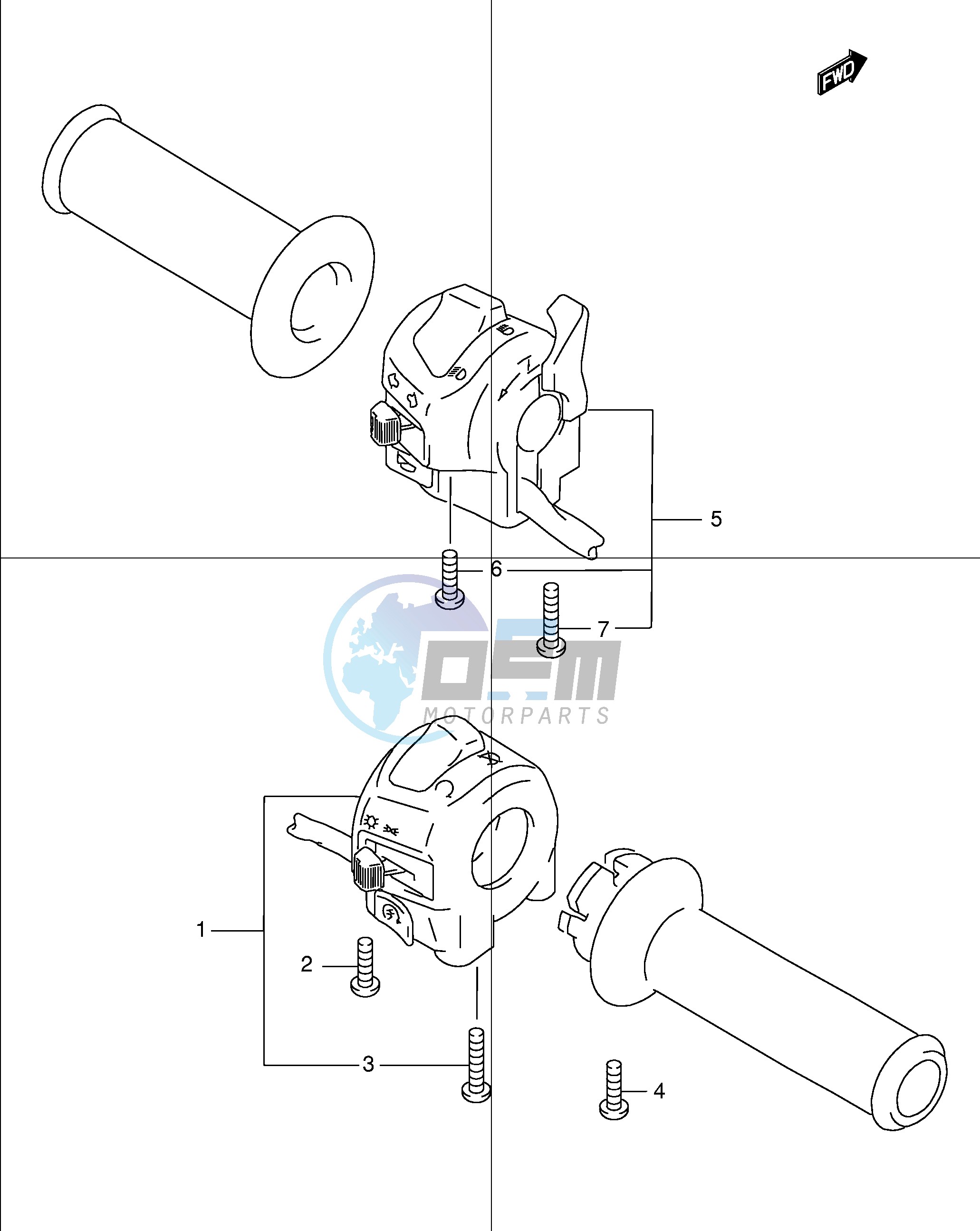 HANDLE SWITCH (GSF1200SK1 SK2)