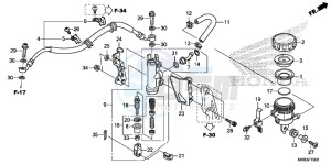 CBR1000SG CBR1000 - Fireblade SP Europe Direct - (ED) drawing REAR BRAKE MASTER CYLINDER ( CBR1000RR/ S)