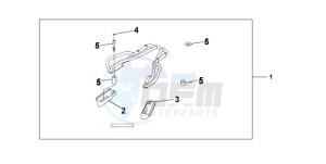 CBF600NA9 Europe Direct - (ED / ABS 25K) drawing REAR CARRIER