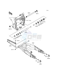 ZZR1400 ABS ZX1400FFFA FR GB XX (EU ME A(FRICA) drawing Swingarm