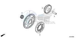 CRF250LF CRF250L E drawing STARTING CLUTCH