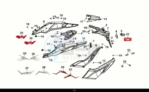 NH-T125I (MG12B2-EU) (E5) (M1) drawing SIDE COVER - BODY COVER