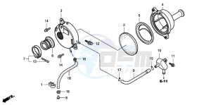 CRF50F drawing AIR CLEANER