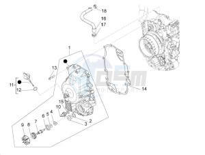 X10 350 4t 4v ie e3 drawing Flywheel magneto cover - Oil filter