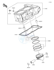 VERSYS-X 300 ABS KLE300CHF XX (EU ME A(FRICA) drawing Cylinder/Piston(s)