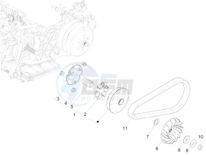 MEDLEY 150 4T IE ABS E3 2020 (APAC) drawing Driving pulley