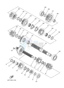 XT1200ZE SUPER TENERE ABS (2KB9 2KBA) drawing TRANSMISSION