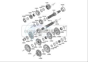 ZX-10R NINJA - 1000 cc (EU) drawing TRANSMISSION