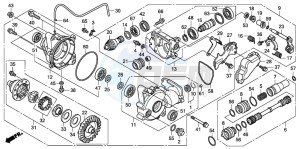 TRX420FM FOURTRAX drawing FRONT FINAL GEAR