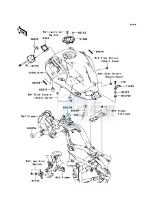 VERSYS KLE650A8F GB XX (EU ME A(FRICA) drawing Fuel Tank