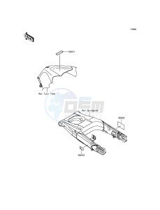 ZZR1400 ABS ZX1400FFF FR GB XX (EU ME A(FRICA) drawing Labels