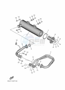 YXE850EN YX85EPAP (BANU) drawing EXHAUST