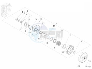 150 Sprint 4T 3V ie (NAFTA) drawing Driven pulley