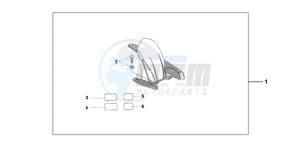 CB600F9 Spain - (SP / 25K) drawing KIT HUGGER SE