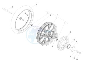 RS 125 4T E4 ABS (EMEA) drawing Front wheel