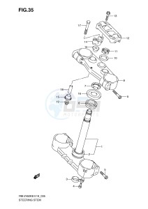 RM-Z450 (E19) drawing STEERING STEM (RM-Z450K8 K9 L0)